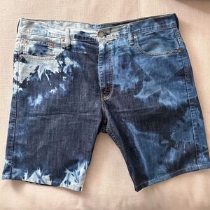 Levi Strauss 569 Acid Wash Denim Shorts Men’s 38W